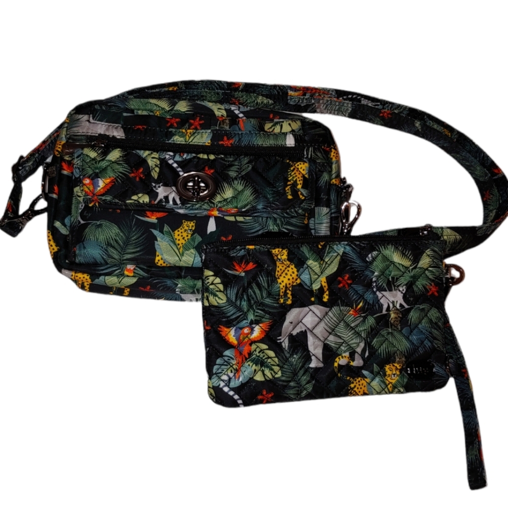 LUG Switch & Peekaboo Convertible bags in Wildlife Black EUC